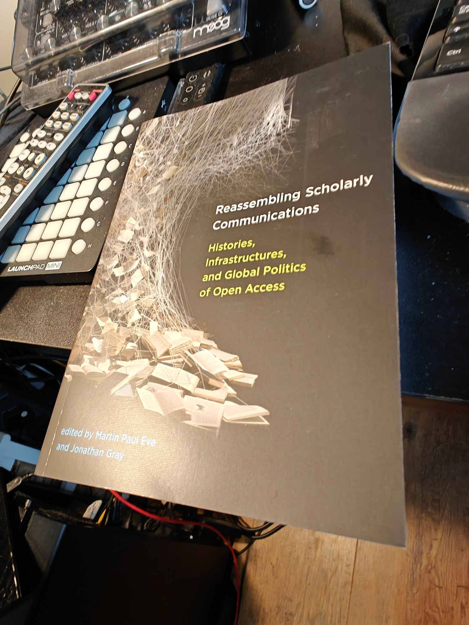 A copy of my edited book, Reassembling Scholarly Communications 