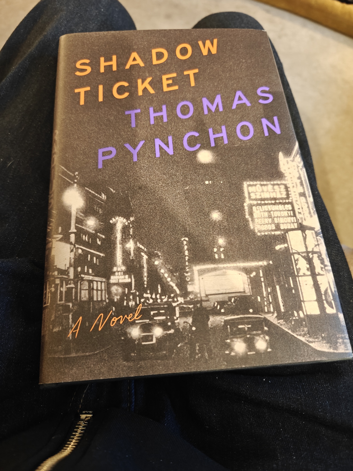 The cover to Thomas Pynchon's Shadow Ticket