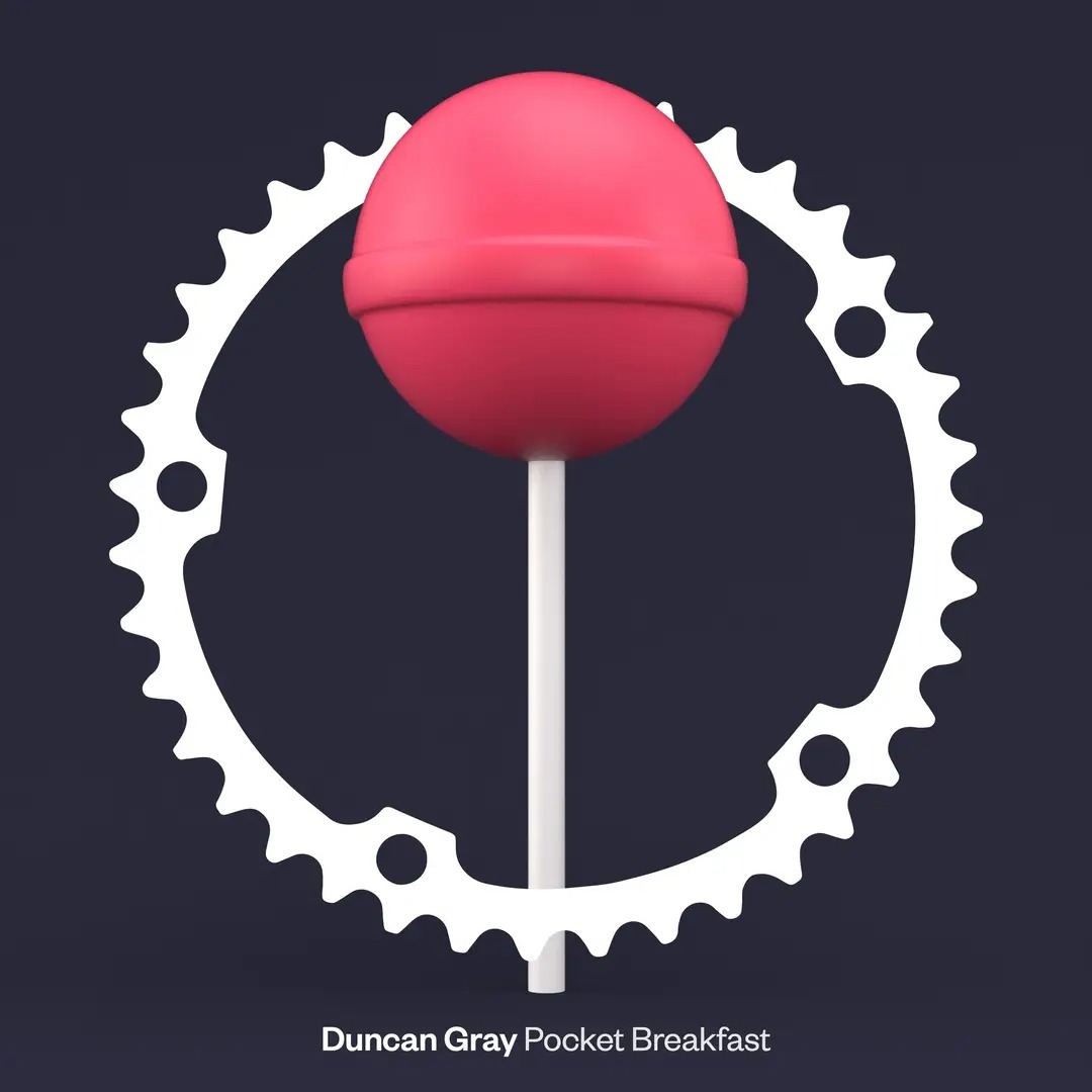 The cover to Pocket Breakfast. It's a lollipop inside the tici taci cog logo. 
