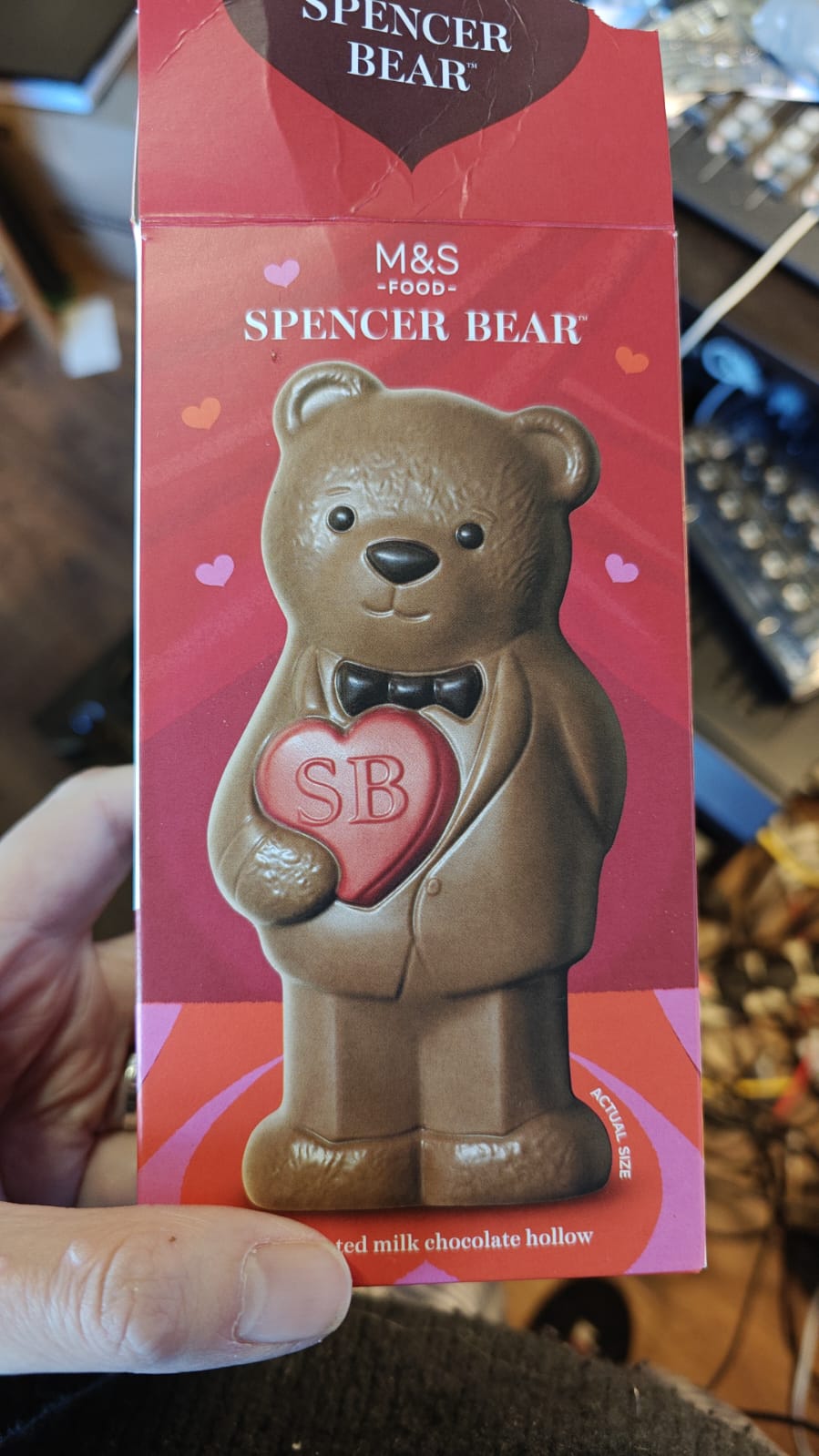 A chocolate bear from M&S